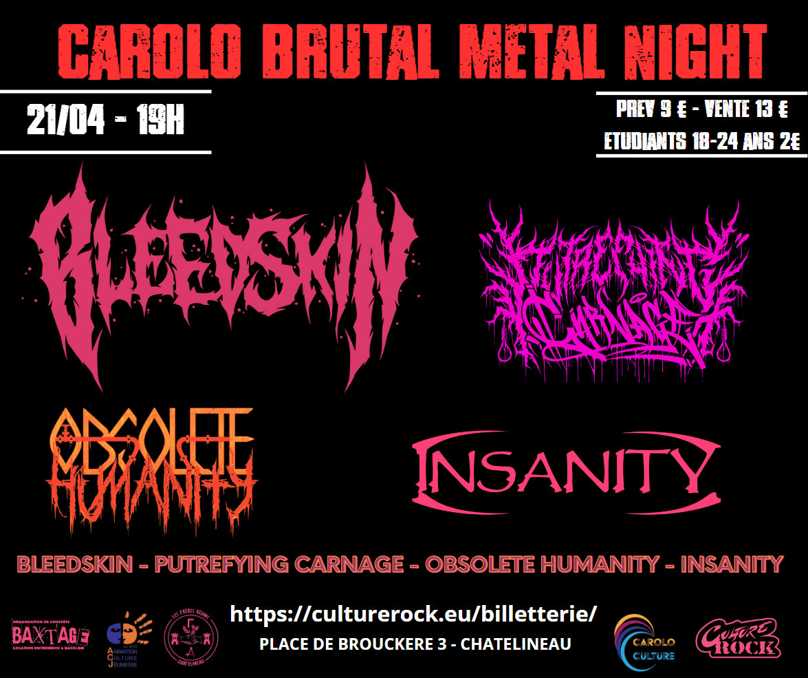 BLEEDSKIN - PUTREFYING CARNAGE - OBSOLETE HUMANITY-INSANITY