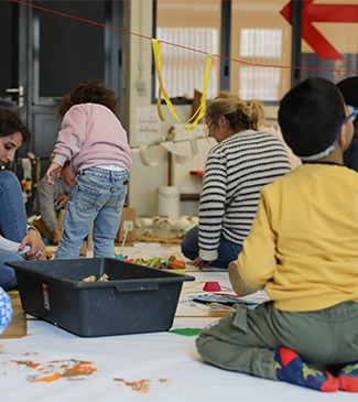 Atelier du mercredi pour les tout-petits, avril 2023, photo BPS22