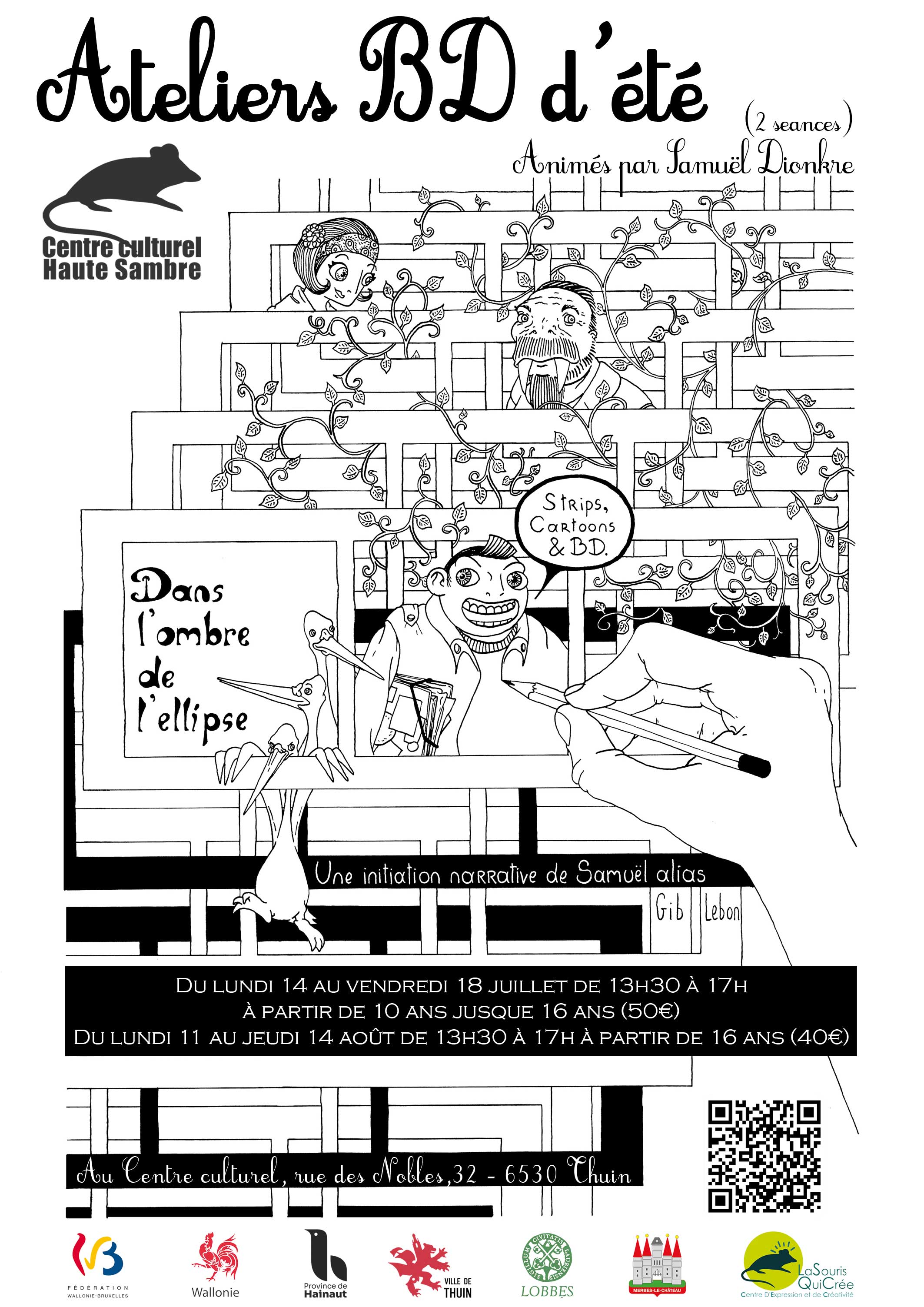 Atelier BD d’été à partir de 16 ans