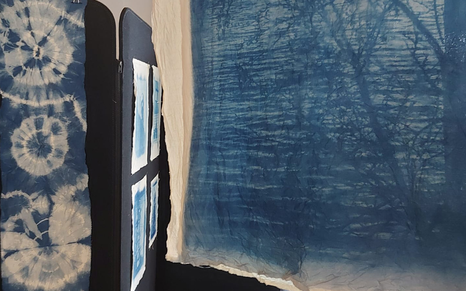 Mon autoportrait au cyanotype et Tie&Dye