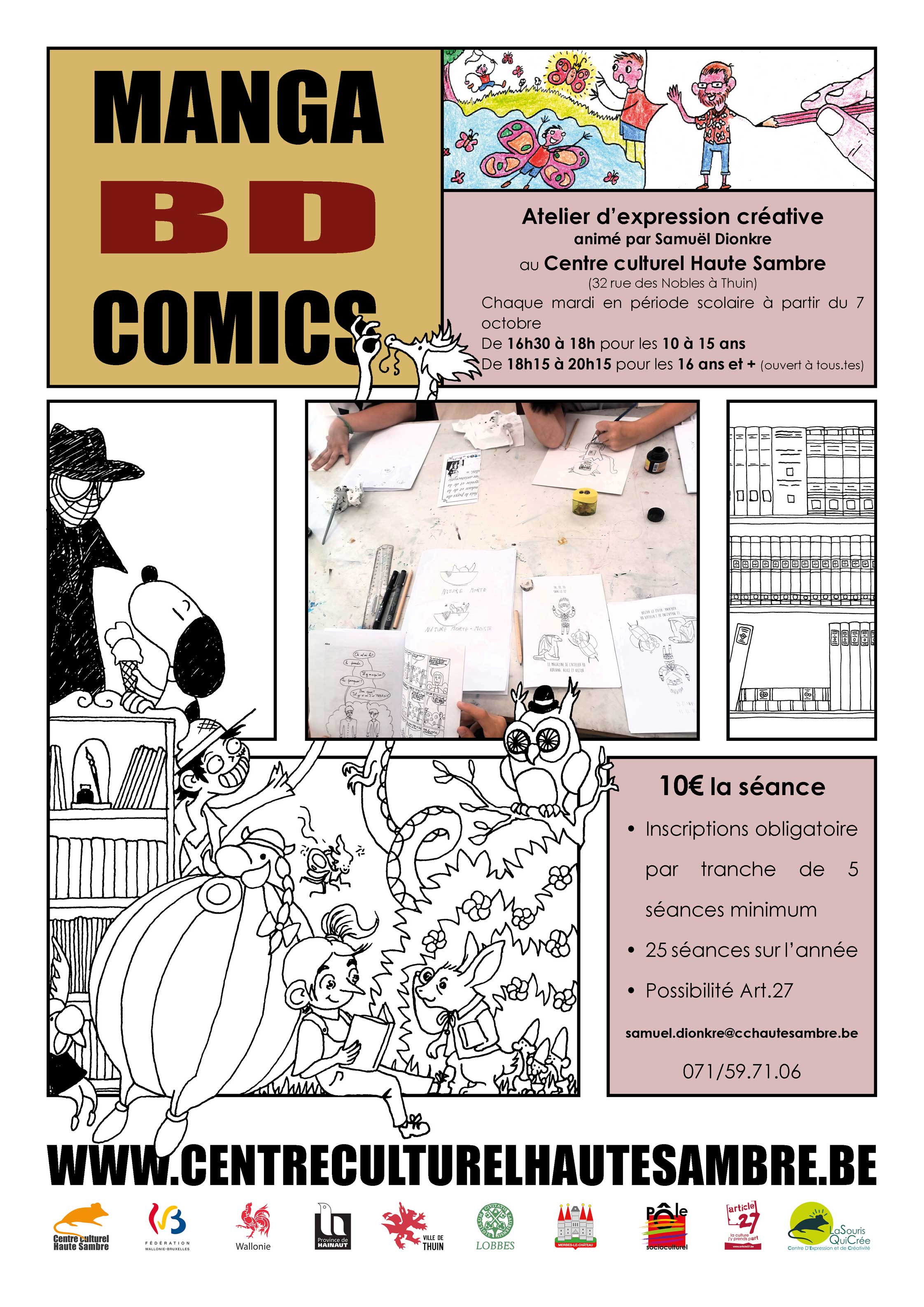 Atelier d’expression créative : « Manga, BD, Comics »
