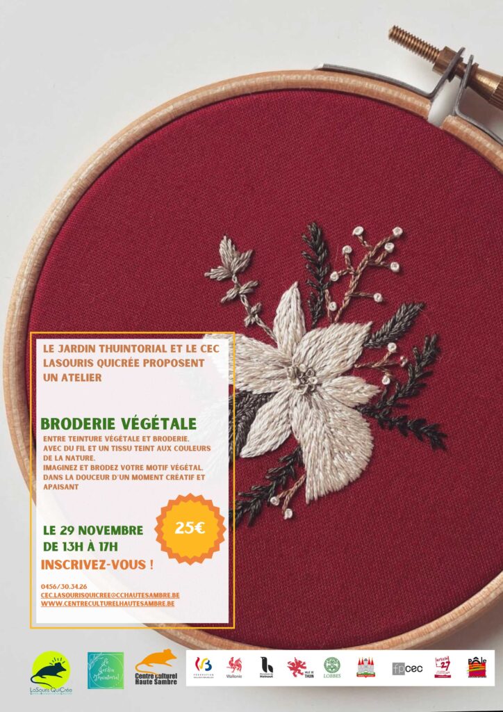 Atelier : Broderie végétale