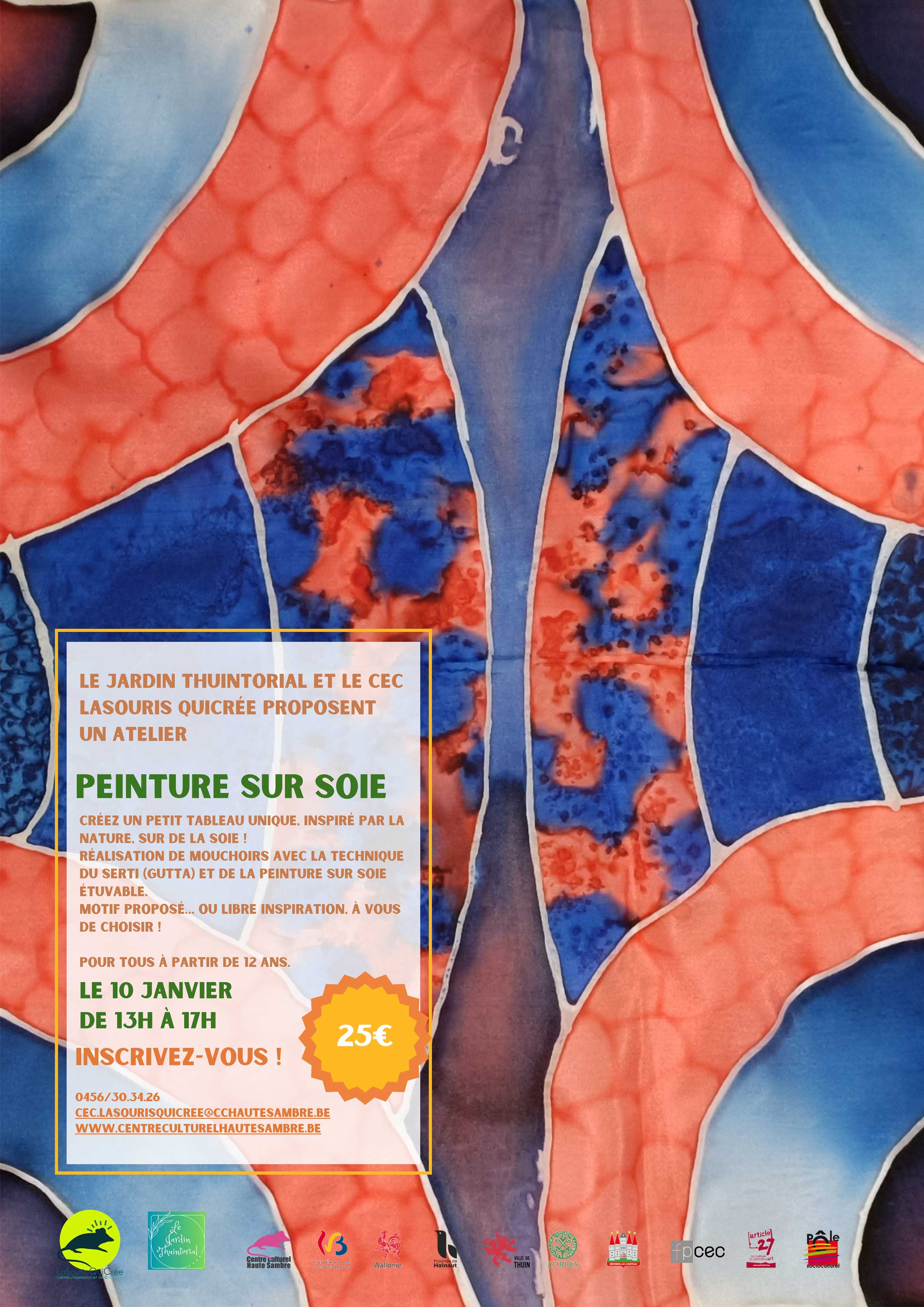 Atelier : Peinture sur soie