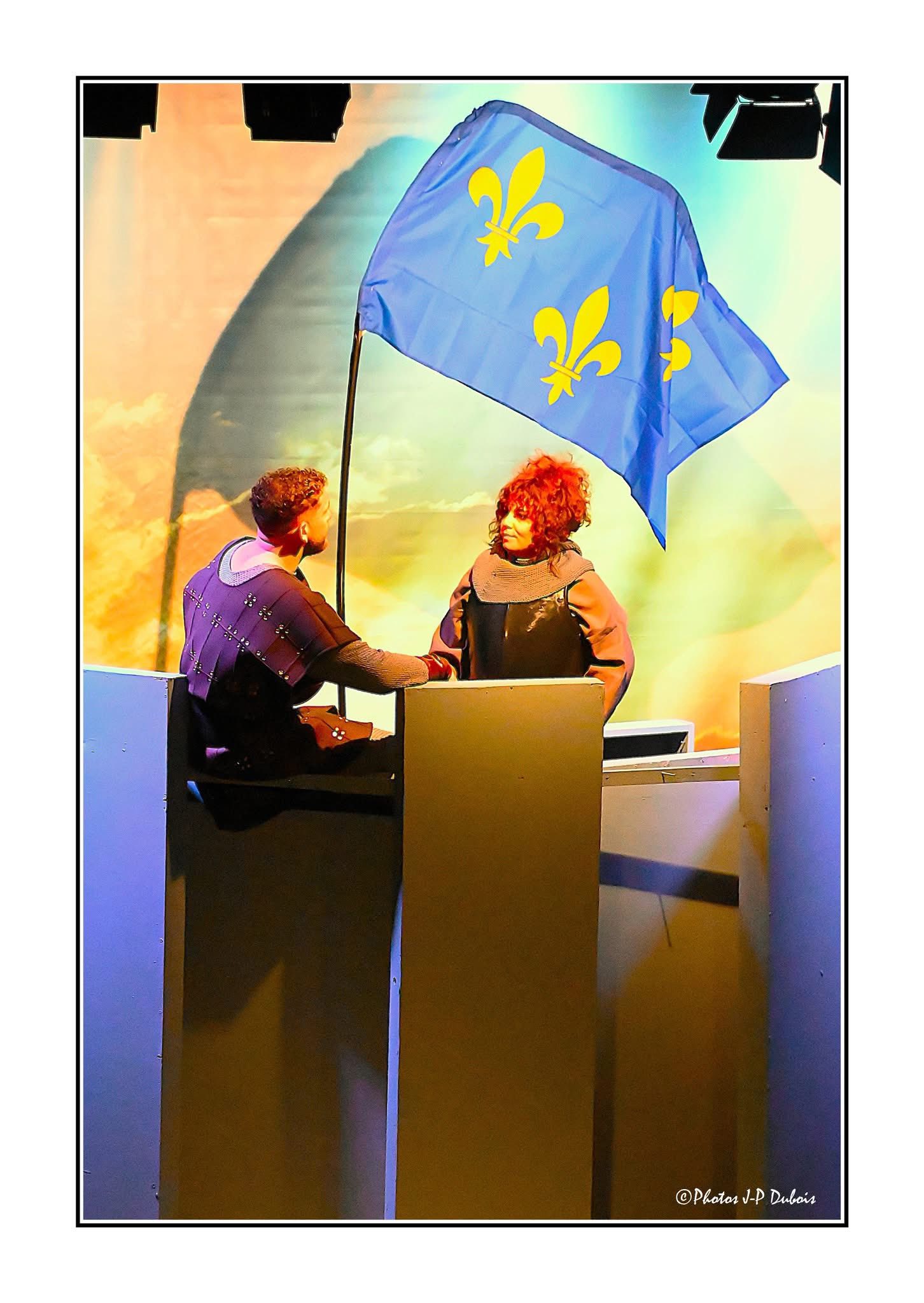 Ad&eacute;la&iuml;de dans le r&ocirc;le de Jeanne d'Arc