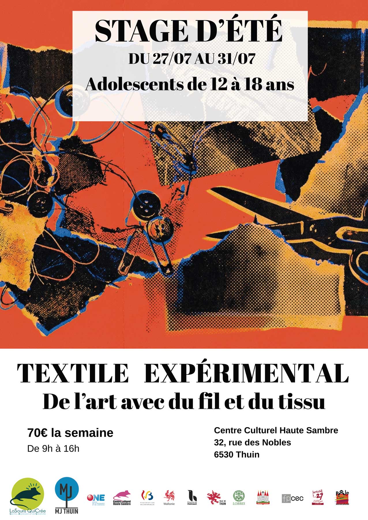 Stage d&rsquo;&eacute;t&eacute; : Textile exp&eacute;rimental