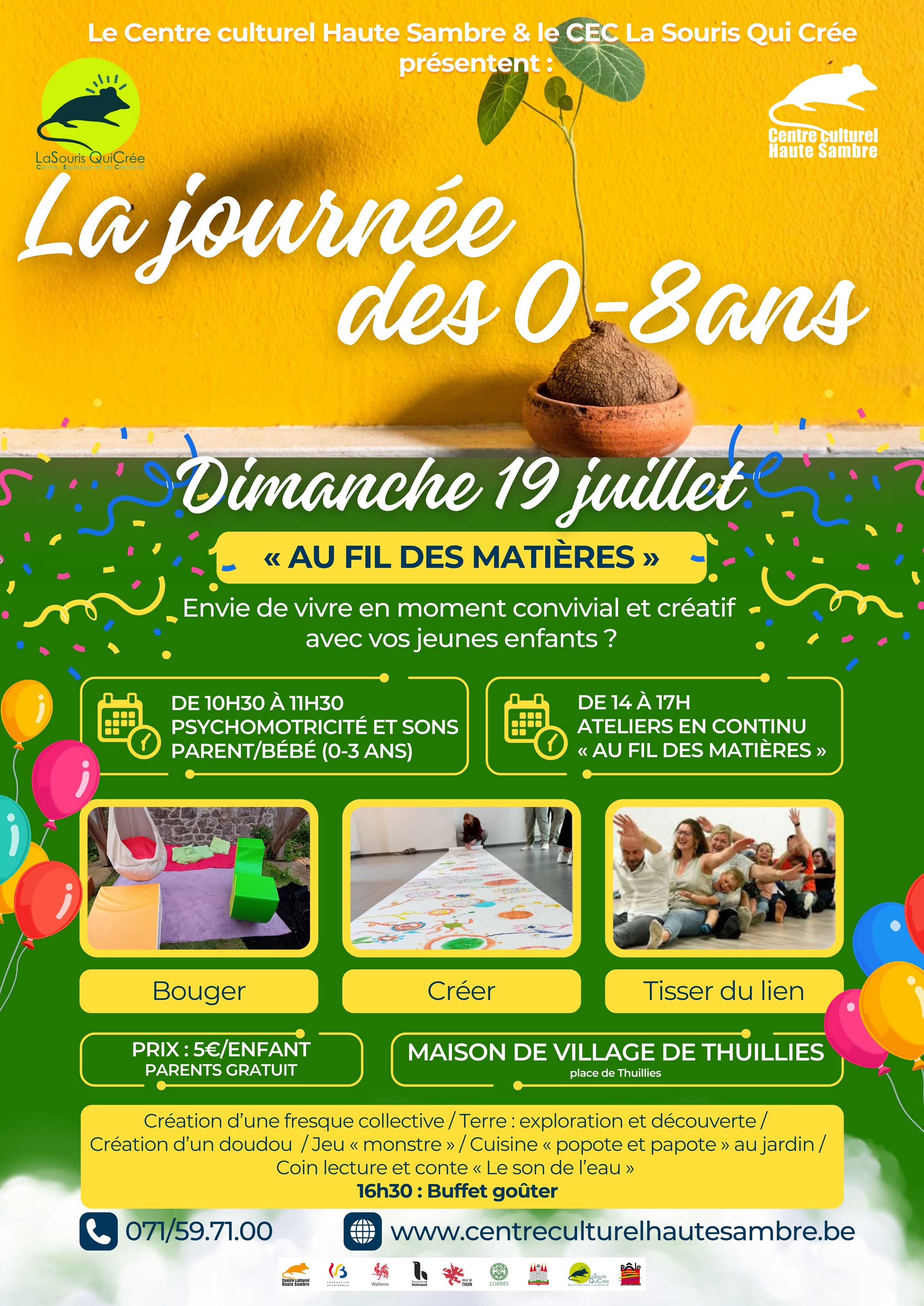 Journ&eacute;e pour les 0-8 ans &laquo; Au fil des mati&egrave;res &raquo;