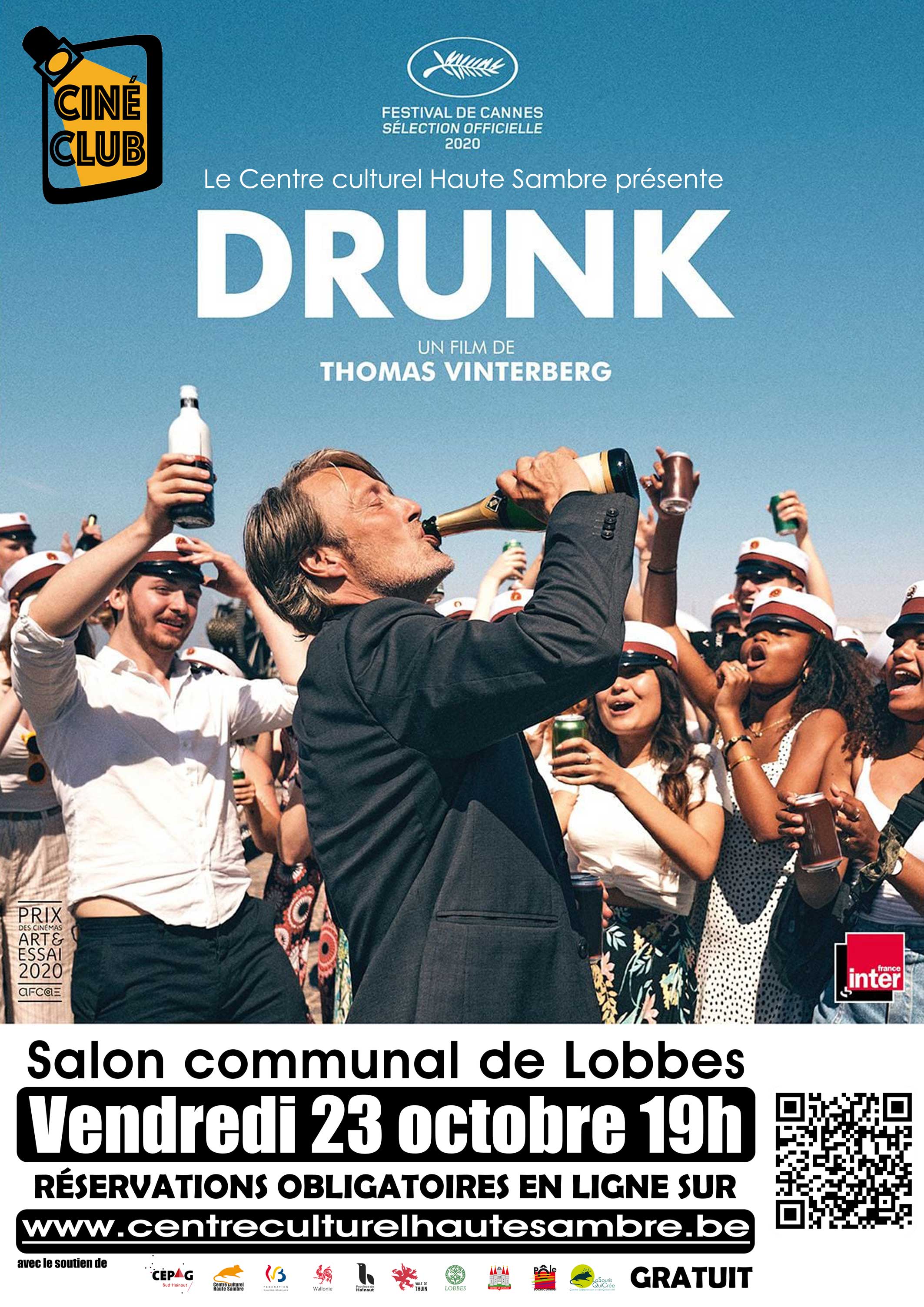 Cin&eacute;-club &agrave; Lobbes &laquo; Drunk &raquo;