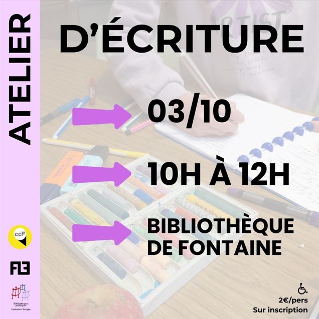 Atelier d'&eacute;criture
