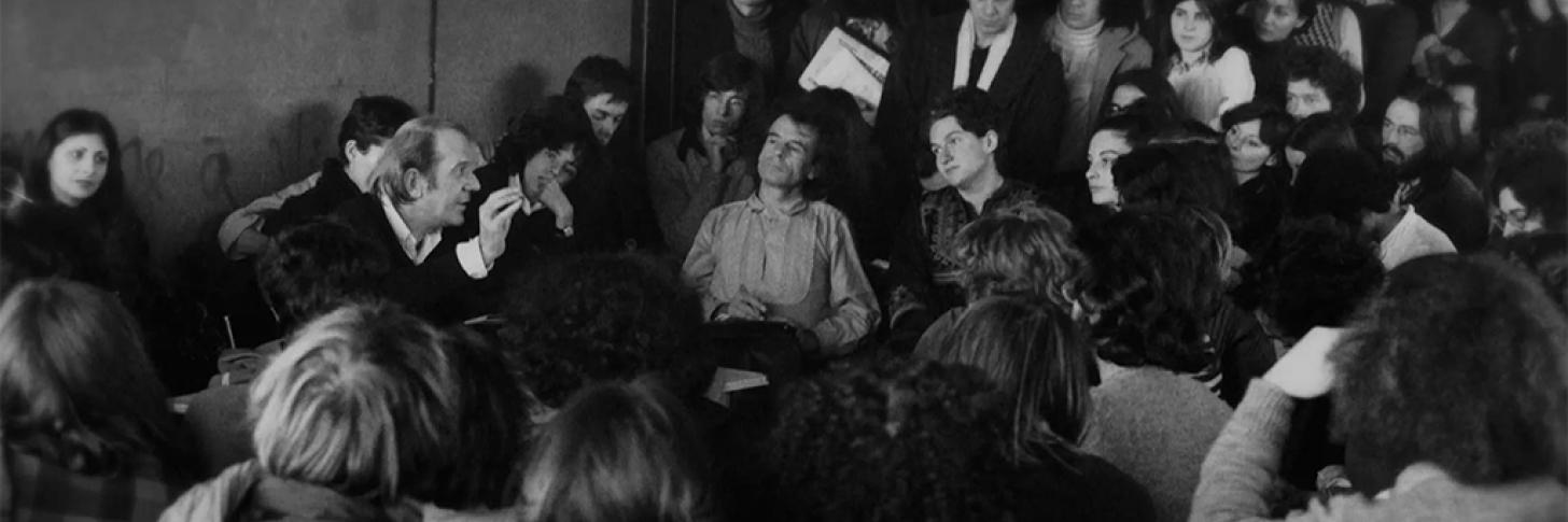 Intervention de Gilles Deleuze à l'université de Vincennes en 1975 ©Arte