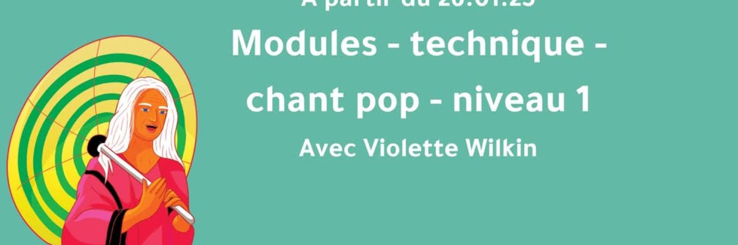 Sing for the moment : Module de technique vocale pop niveau 1 avec Violette Wilkin