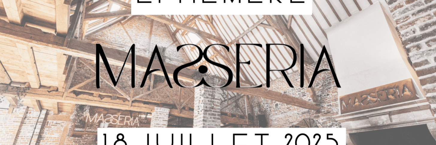 Découvrez votre nouveau havre événementiel lors d'une soirée restaurant éphémère ce 18 juillet ! Toutes les informations sur www.lamasseria.be
