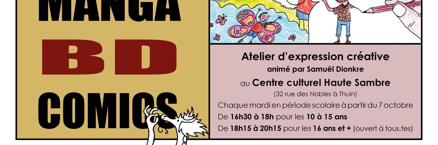 Atelier d’expression créative : « Manga, BD, Comics »