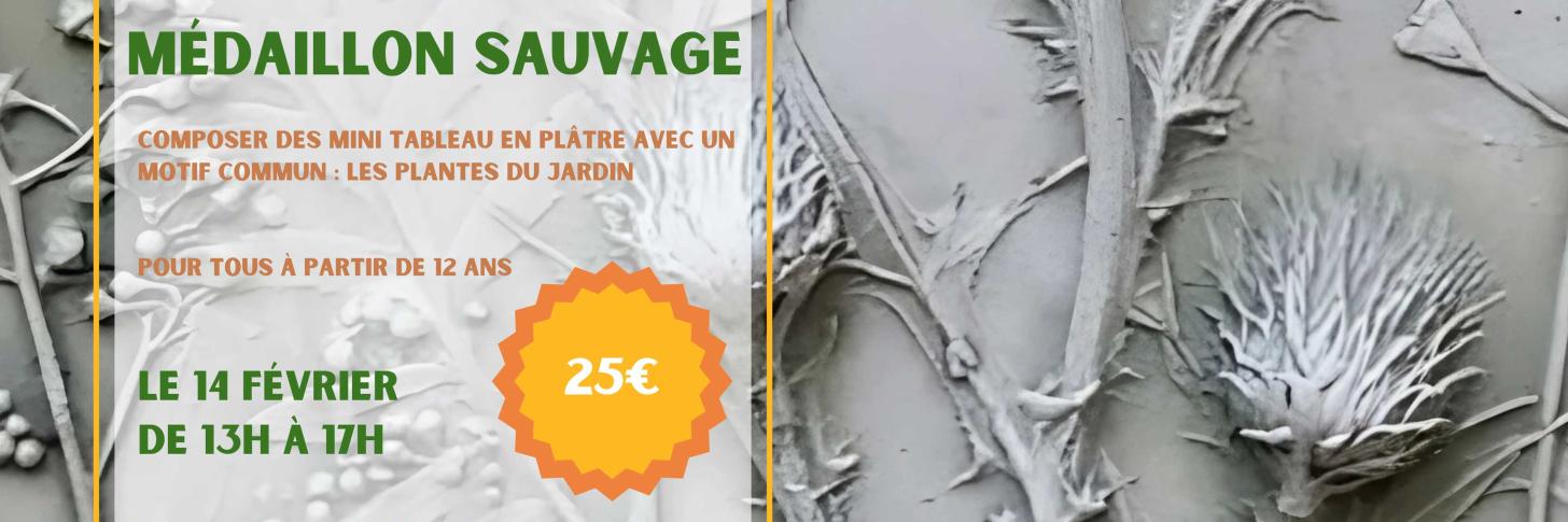 Atelier : Médaillon sauvage