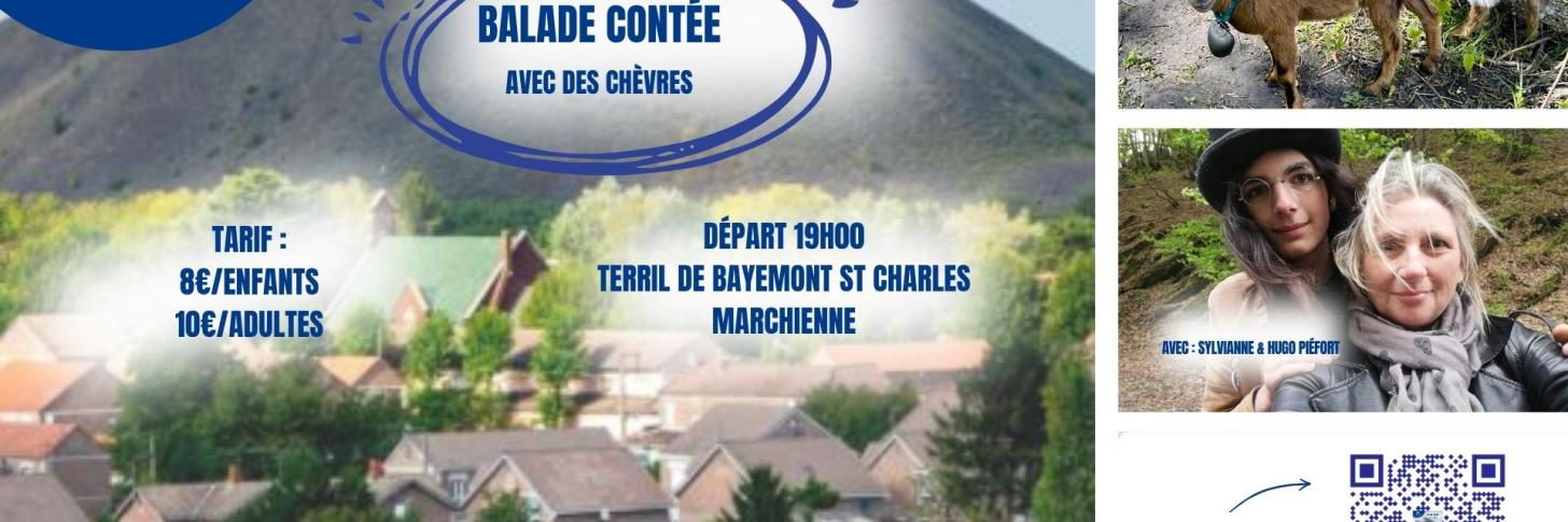 Balade cont&eacute;e avec des ch&egrave;vres