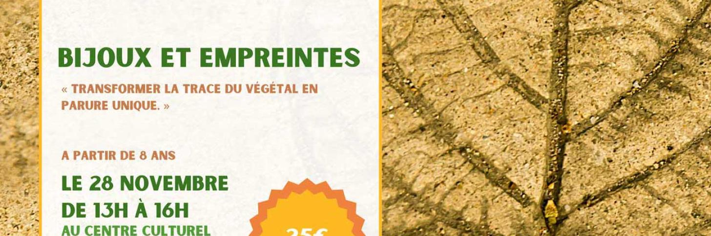 Workshop : Bijoux & empreintes