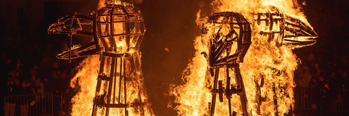 Grande Parade du Carnaval et Br&ucirc;lage du Corbeau 2027