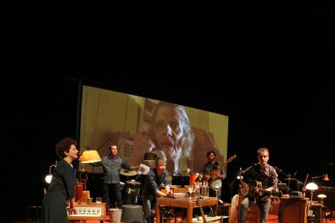 comédiens sur plateau 