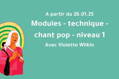 Sing for the moment : Module de technique vocale pop niveau 1 avec Violette Wilkin