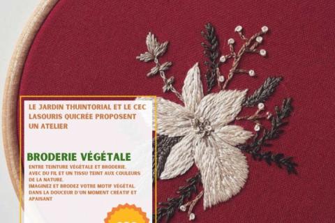 Atelier : Broderie végétale