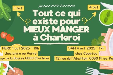 Tout ce qui existe pour mieux mangé à Charleroi