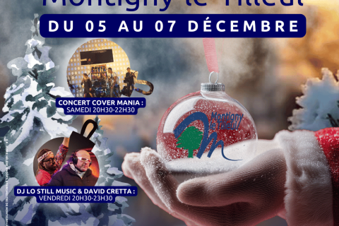 Affiche du marché de noël de Montigny-le-tilleul