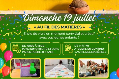 Journ&eacute;e pour les 0-8 ans &laquo; Au fil des mati&egrave;res &raquo;