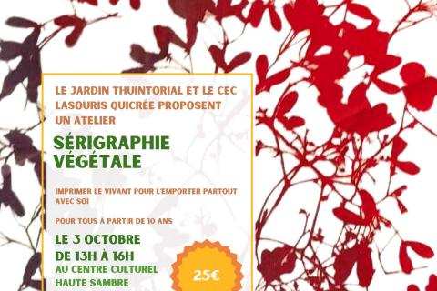 Workshop : S&eacute;rigraphie V&eacute;g&eacute;tale