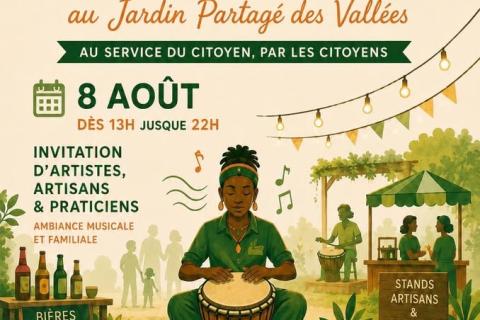 Carolo Moon au Jardin Partag&eacute; des Vall&eacute;es