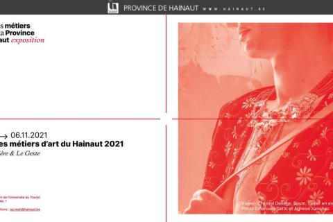 Universit&eacute; du Travail - La Mati&egrave;re & le Geste. Prix du Hainaut 2021 des M&eacute;tiers d'art